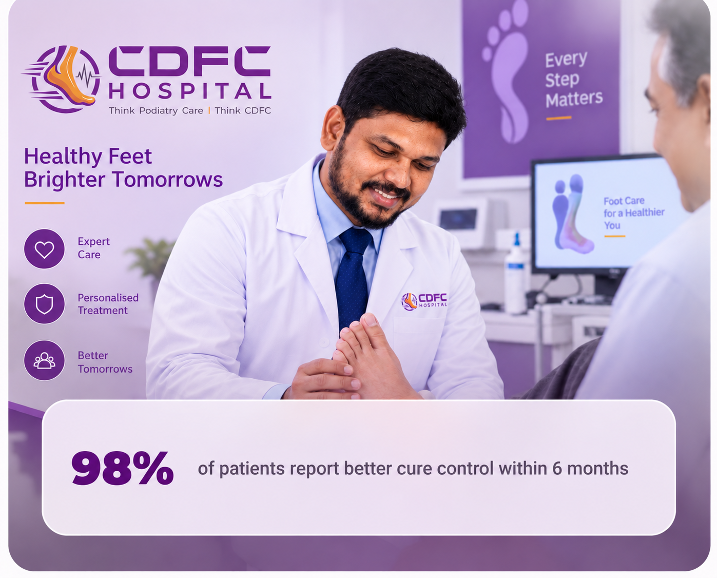 Diabetes care consultation at CDFC Hospital